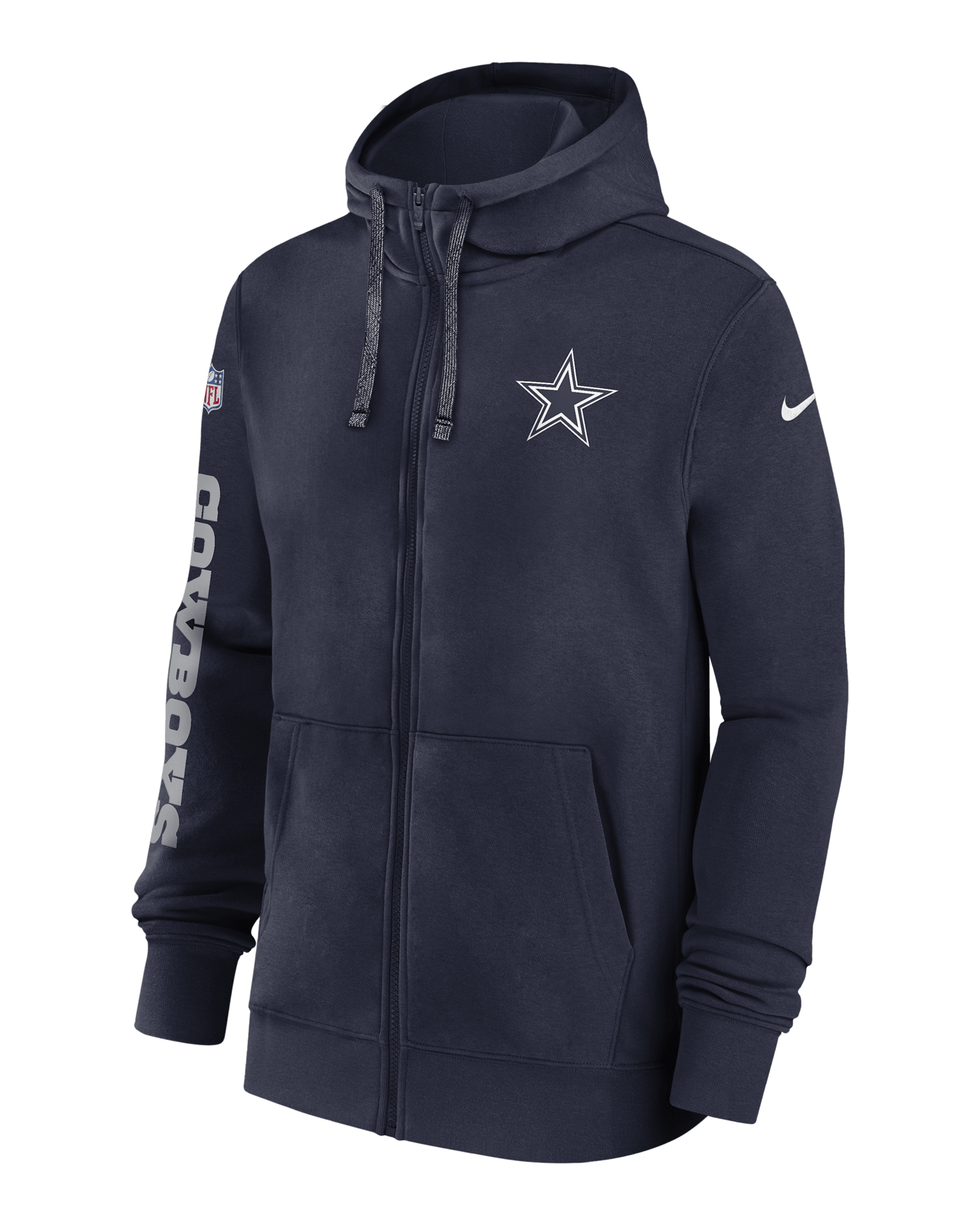 Dallas Cowboys Sideline Team Issue Club Men's Nike NFL Full-Zip